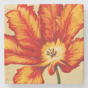 Porta-copo De Pedra Papagaio Tulipa II