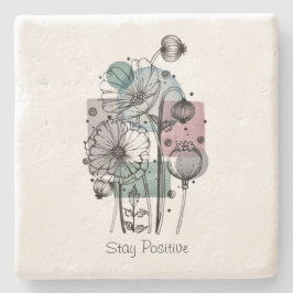 Porta-copo De Pedra Papagaios Em Tinta E Aquarela