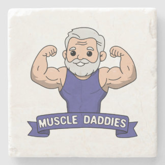 Porta-copo De Pedra Papaizão Musculoso Fofo Kawaii Barbudo