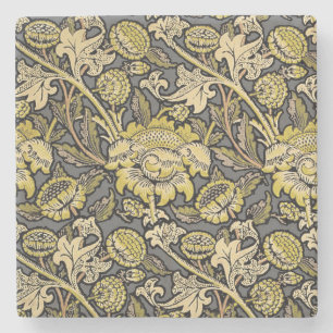 Porta-copo De Pedra Papel de parede floral William Morris Wey Artes Of