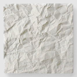 Porta-copo De Pedra Papel enrugado e engraçado