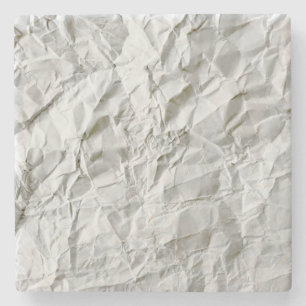 Porta-copo De Pedra Papel enrugado e engraçado