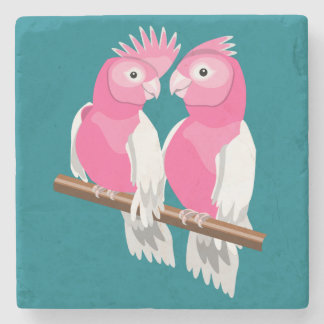 Porta-copo De Pedra Par de Galahs