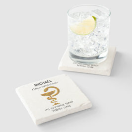 Porta-copo De Pedra Parabéns de Cerimônia de Casaco Branco da Farmácia