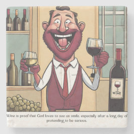 Porta-copo De Pedra Paraphernalia do vinho branco