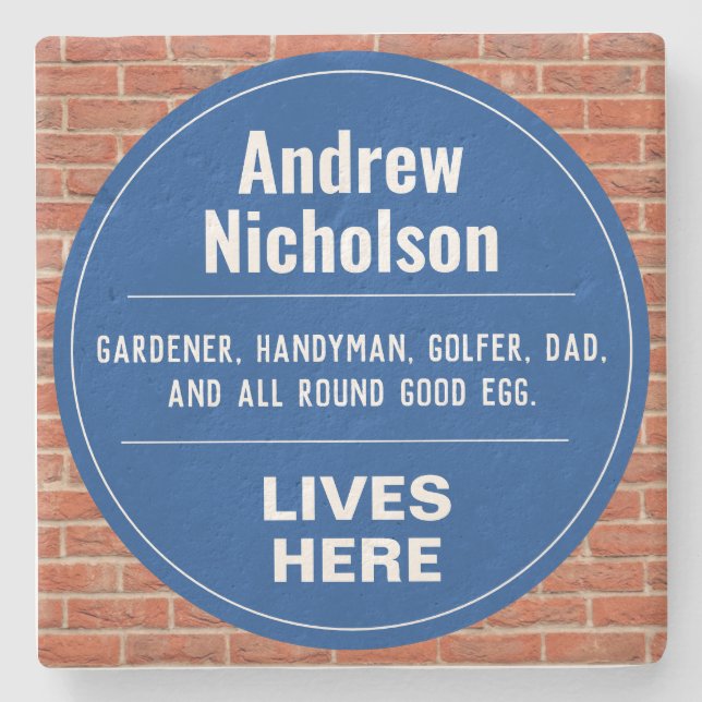 Porta-copo De Pedra Parede Comemorativa Engraçada (Frente)