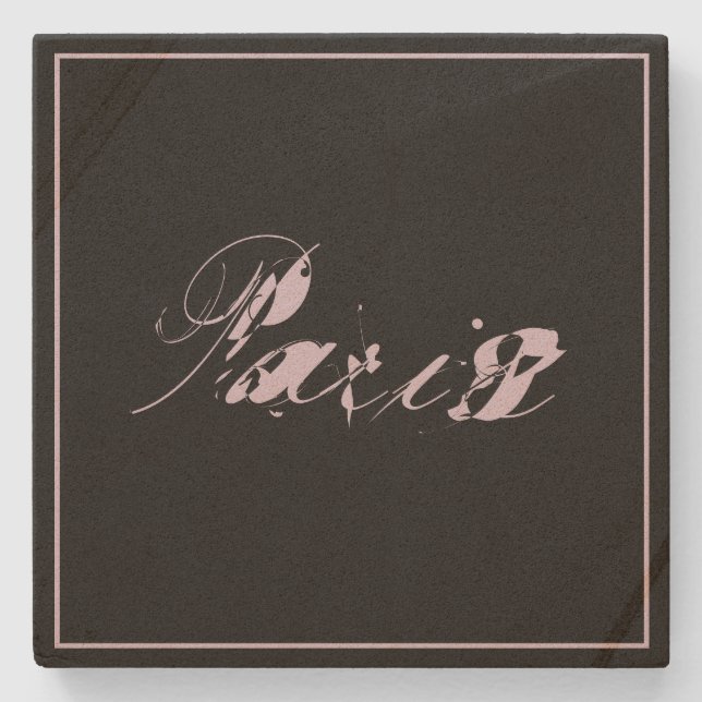 Porta-copo De Pedra Paris (Frente)