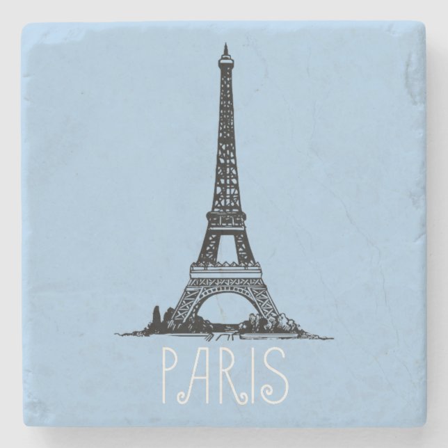 Porta-copo De Pedra Paris (Frente)