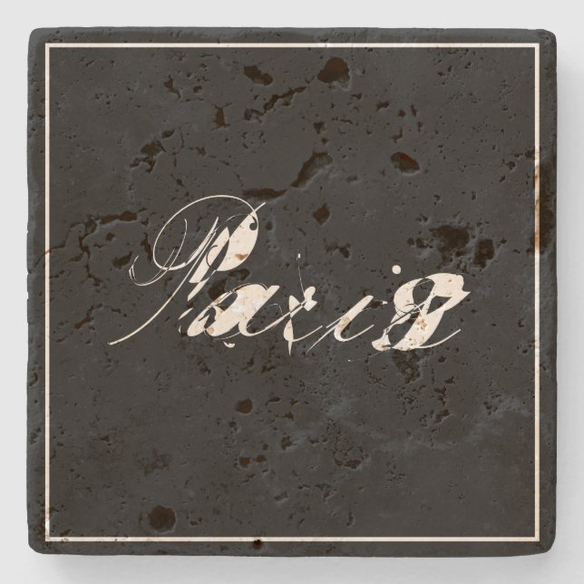 Porta-copo De Pedra Paris (Frente)