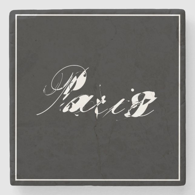 Porta-copo De Pedra Paris (Frente)