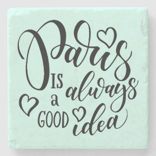 Porta-copo De Pedra Paris é sempre um bom roteiro da ideia