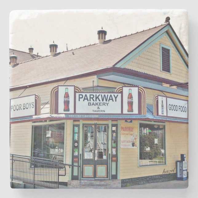 Porta-copo De Pedra Parkway, Parkway Po-Boys, Nova Orleans (Frente)
