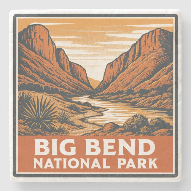 Porta-copo De Pedra Parque Nacional Big Bend (Frente)