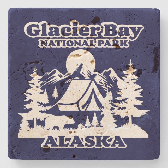 Porta-copo De Pedra Parque Nacional da Baía de Glacier (Frente)