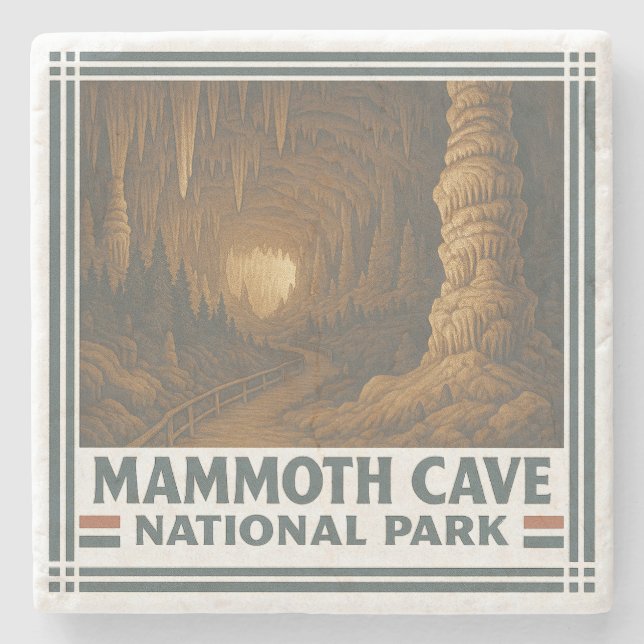 Porta-copo De Pedra Parque Nacional da Caverna Mammoth (Frente)