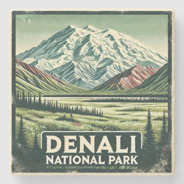Porta-copo De Pedra Parque Nacional Denali (Frente)