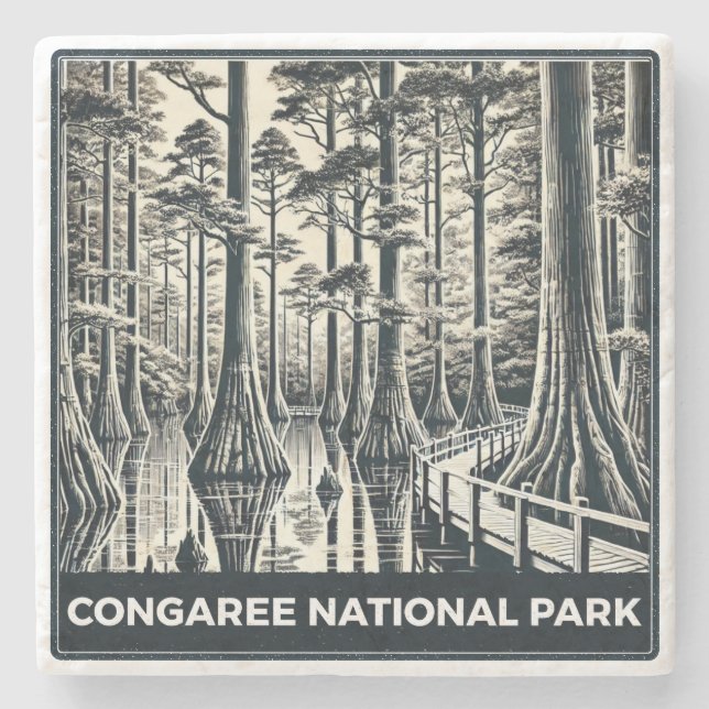 Porta-copo De Pedra Parque Nacional do Congaree (Frente)