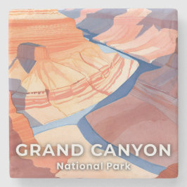 Porta-copo De Pedra Parque Nacional do Grand Canyon Aquarela Viagem