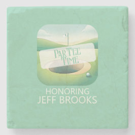 Porta-copo De Pedra Partido Verde do Tema Golf