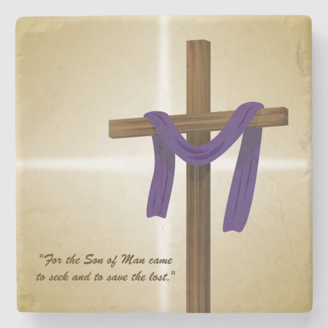 Porta-copo De Pedra Páscoa Dia de Ressurreição de Violações Cruzadas e (Frente)