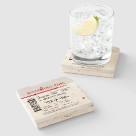 Porta-copo De Pedra Passagem de embarque - Cinzas