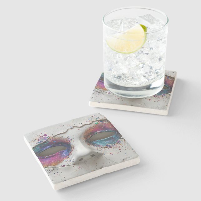 Porta-copo De Pedra Pastafari STEINUNTERSETZER (Lateral)