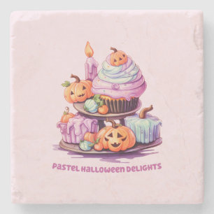 Porta-copo De Pedra Pastel Halloween Delights