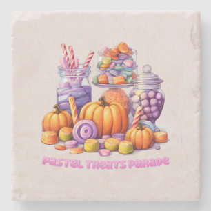 Porta-copo De Pedra Pastel Treats Parade