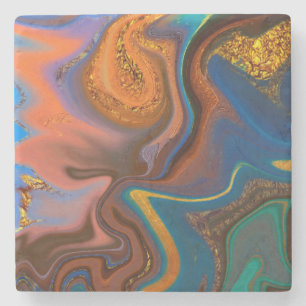 Porta-copo De Pedra pattern abstract marbled