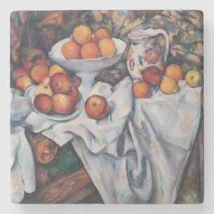 Porta-copo De Pedra Paul Cezanne - Natureza Morta, Maçãs e Laranjas