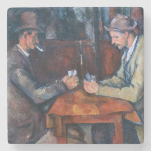 Porta-copo De Pedra Paul Cezanne - Os Jogadores De Cartão
