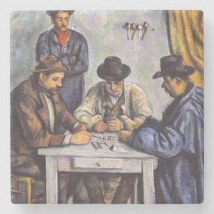 Porta-copo De Pedra Paul Cezanne - Os Jogadores De Cartão
