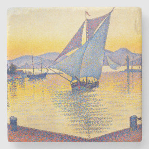 Porta-copo De Pedra Paul Signac - O Porto ao Pôr-do-Sol, Opus 236