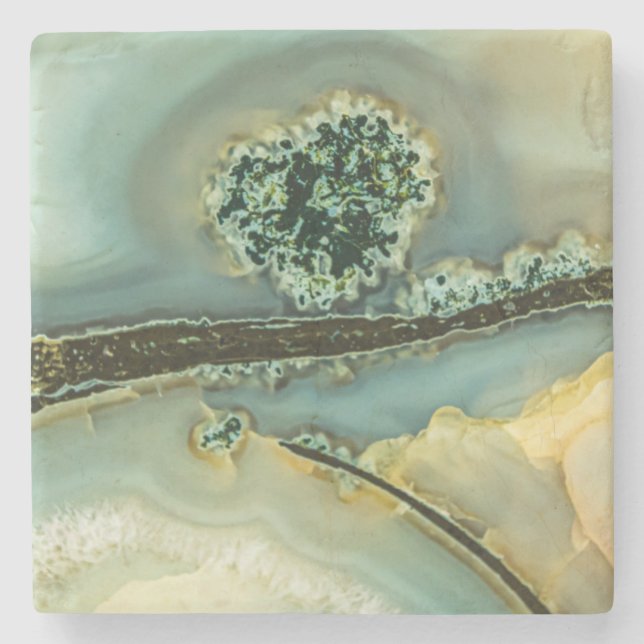 Porta-copo De Pedra pedra dentro a semirprecioso (Frente)