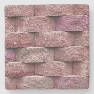 Porta-copo De Pedra Pedra Mantendo Textura de Parede, porta copos Quad