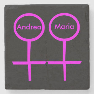Porta-copo De Pedra Pedras para Copos Personalizáveis para Amantes Lés