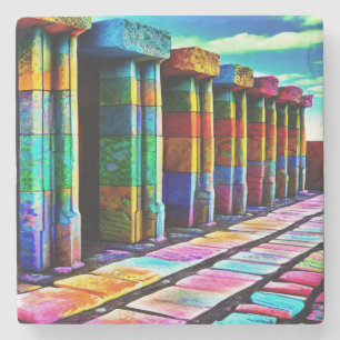 Porta-copo De Pedra Pedras Psicodélicas