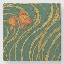 Peixe Dourado Art Nouveau