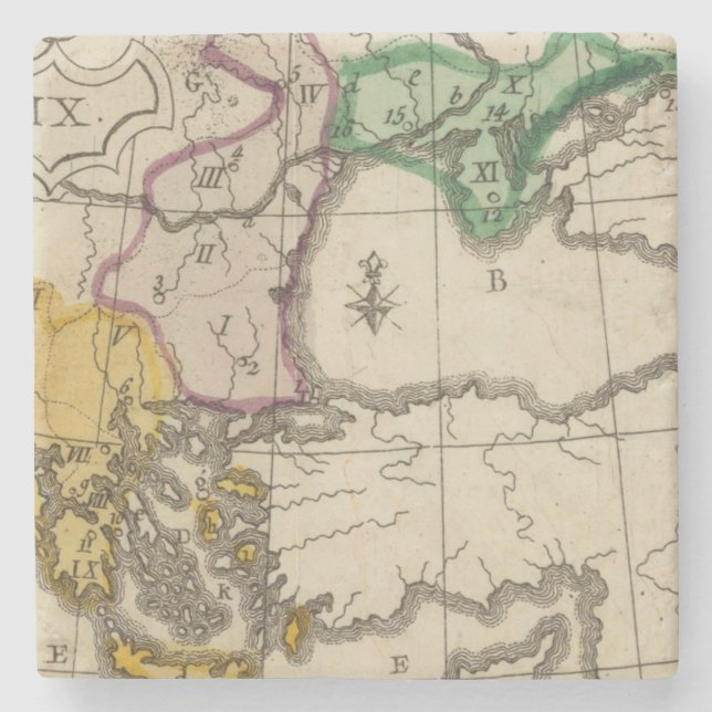 Porta-copo De Pedra Península de Balcãs 3 (Frente)