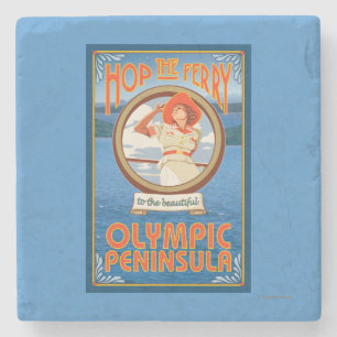 Porta-copo De Pedra Península olímpica, WashingtonHop a balsa