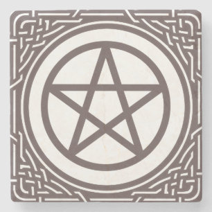 Porta-copo De Pedra Pentacle do altar -