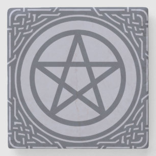 Porta-copo De Pedra Pentacle do altar - mar