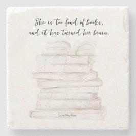 Porta-copo De Pedra Pequenas Mulheres Humorosas Registram Uma Citação