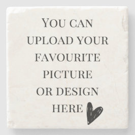 Porta-copo De Pedra Personalizar mármore de 4" x 4"