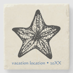 Porta-copo De Pedra Personalizar Ocean Starfish Sand Stone Coaster