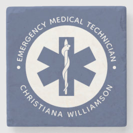 Porta-copo De Pedra Personalizar símbolo EMT - Técnico médico de emerg
