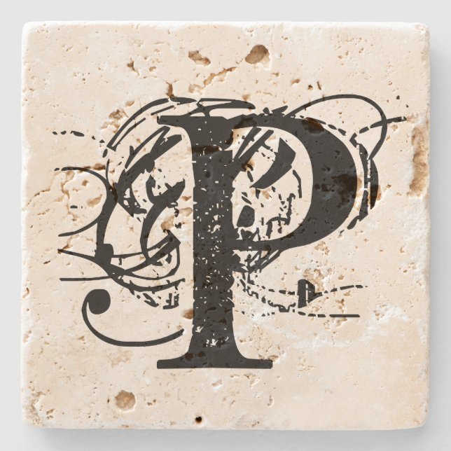 Porta-copo De Pedra Personalizar sua carta (Frente)