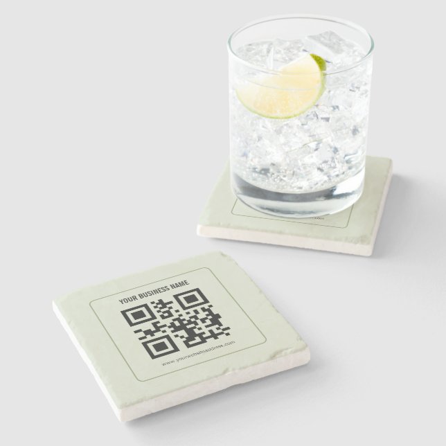 Porta-copo De Pedra Personalize Seu Modelo de Nome Comercial de Código (Lateral)