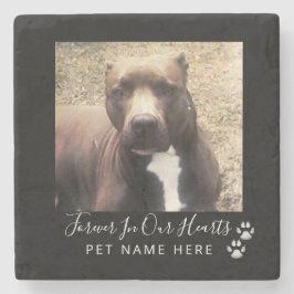 Porta-copo De Pedra Pet Loss Dog Photo Memorial Keepsaame