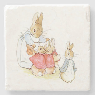 Porta-copo De Pedra Peter Rabbit e suas Irmãs (por Beatrix Potter)